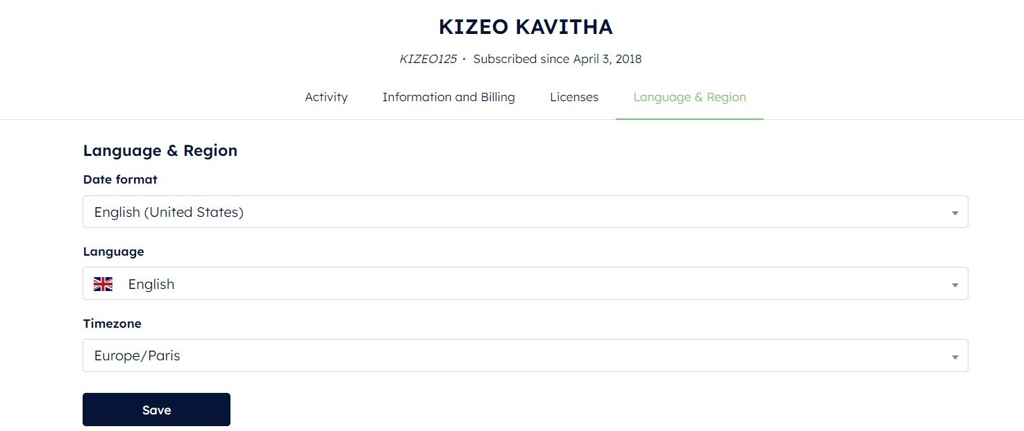 language and billing