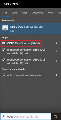 odbc data sources 64bit