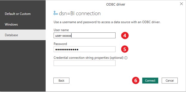 odbc login