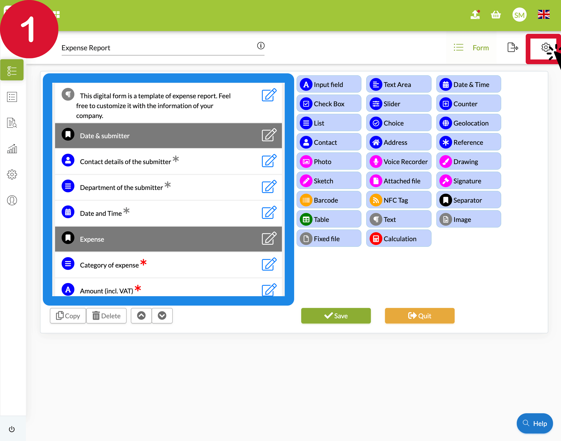 Insert the tag of your custom field into the input field