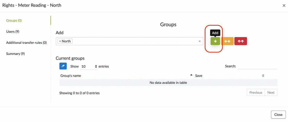 group form rights
