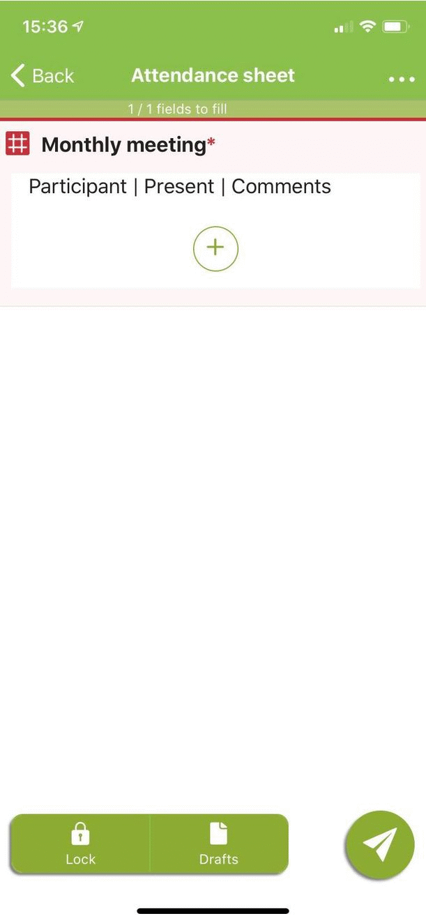 The Table field can contain as many fields as you want and you can enter as many rows as you want. The Table field can contain as many fields as you want and you can enter as many rows as you want.