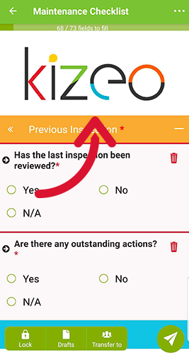 When you open the form on the mobile device the logo will be displayed. When you open the form on the mobile device the logo will be displayed.