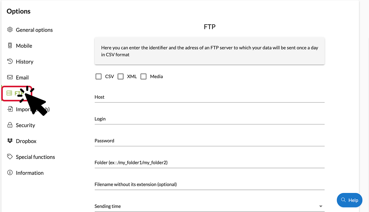 FTP options