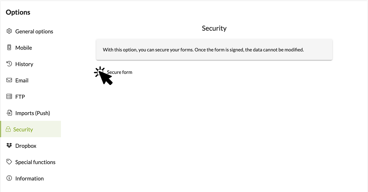 Secure your form Secure your form