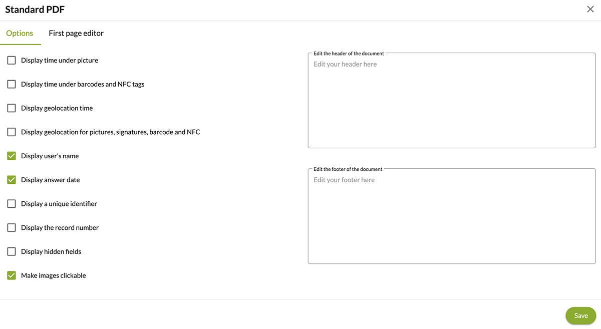 standard pdf settings standard pdf settings