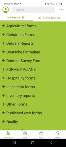 form headings